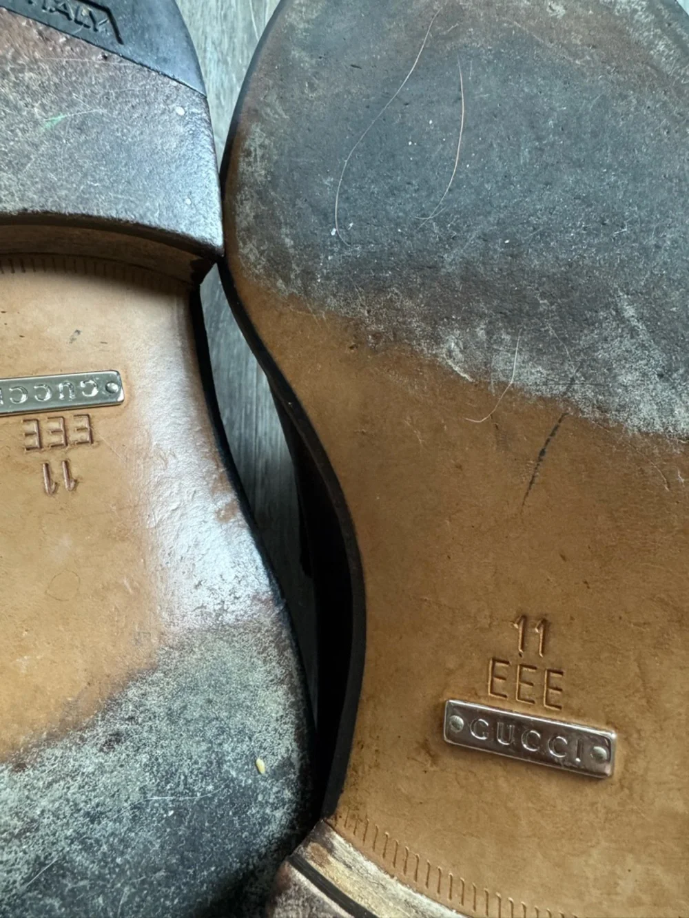 Gucci Dark Brown Leather Horsebit Loafers - Picture 6 of 6